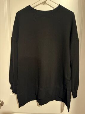 Old Navy Black Crewneck Oversized Sweatshirt